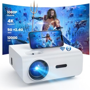 Proyector WiFi 12000 Lúmenes Soporta 4K