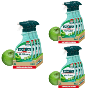 12 Botellas Sanytol Manzana 750ml