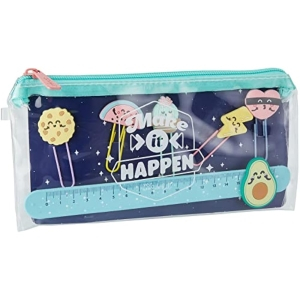 Mr. Wonderful Estuche con Clips y Regla