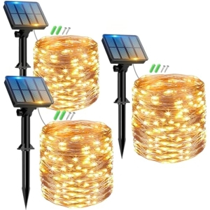 3x Luces LED Solares 8 Modos