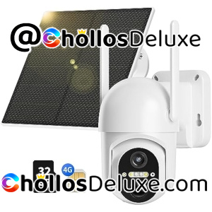Cámara Vigilancia Exterior con Panel Solar 4G LTE