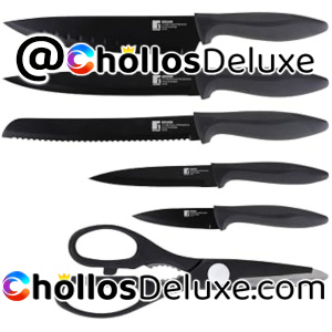 Set de 5 Cuchillos +Tijeras Bergner Osaka