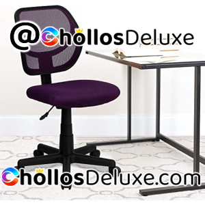 Silla de Escritorio de Malla Morada