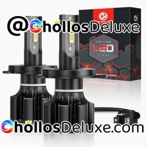 2x Bombillas Faros Coche LED 15000LM 6500K H4 80W