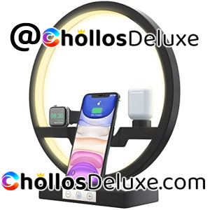 Cargador Inalámbrico 4 en 1 con Lámpara LED