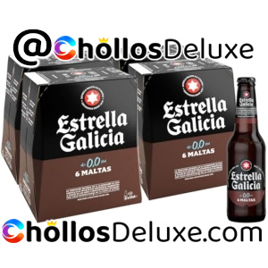 24x Cervezas Estrella Galicia 0,0 Tostada 25cl