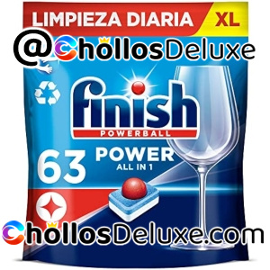 63 Cápsulas Lavavajillas Finish Powerball All in 1