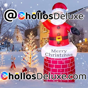 Papá Noel Hinchable con Luz LED IP44 210CM