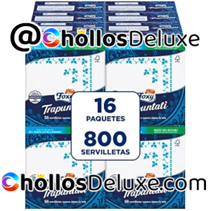 16x Foxy Trapuntati Servilletas Doble Capa 50 Unidades