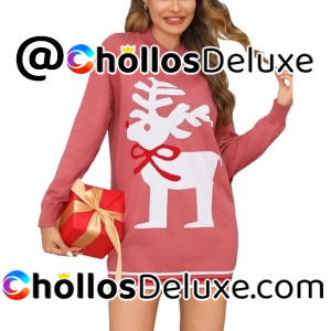 Jersey Navidad Mujer Estampado Reno