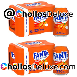 12x Fanta Naranja Zero Latas 330ml