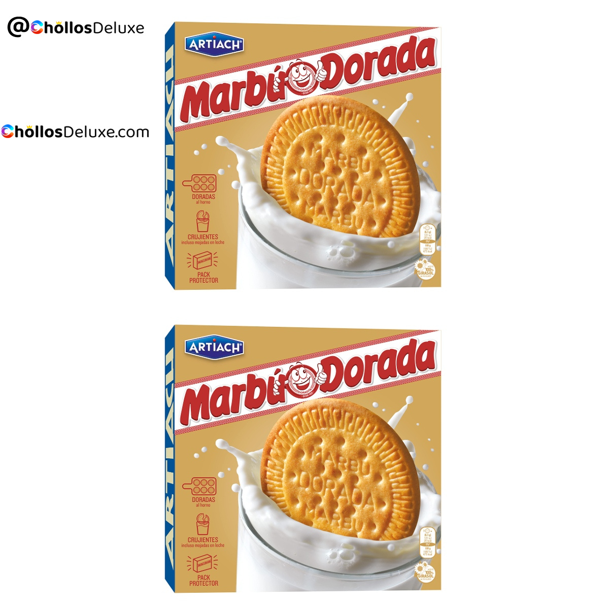 2x Artiach Marbú Dorada Galletas 600g