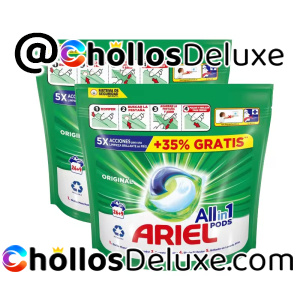 70 Cápsulas Ariel Todo en Uno Detergente Lavadora