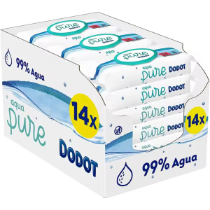 14 Paquetes Dodot Aqua Pure 48 Toallitas