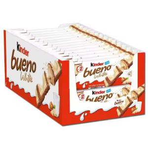 30x Kinder Bueno White 2 Barritas 43g