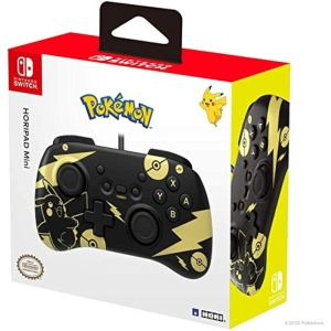 Horipad Mini Pikachu Black & Gold Mando Switch
