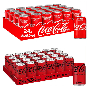 24x Coca-Cola Original/Zero 33cl
