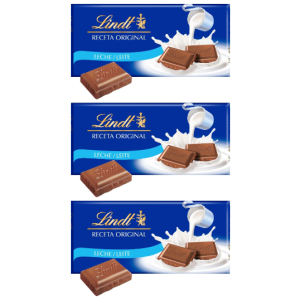 3x Lindt Chocolate con Leche 100g