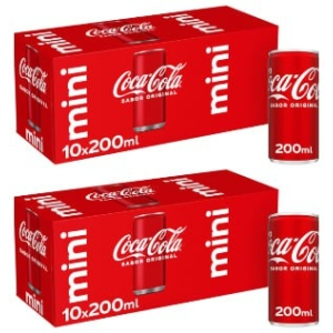 20x Coca-Cola Original Mini Latas