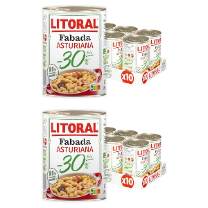 20x Litoral Fabada Asturiana -30% Sal y Grasa 420g