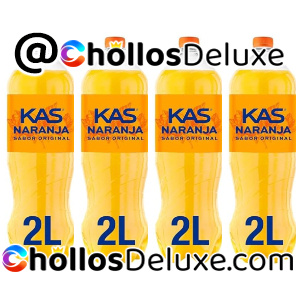 4x Botellas 2 Litros Kas Naranja