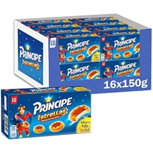 16x Príncipe Estrellas Galletas Chocolate con Leche 150g