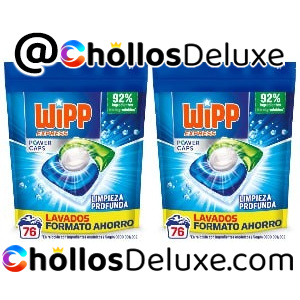 152 Cápsulas Detergente Wipp Express Power Caps