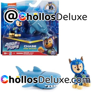 Patrulla Canina Figura Chase y Tiburon Aqua Pups
