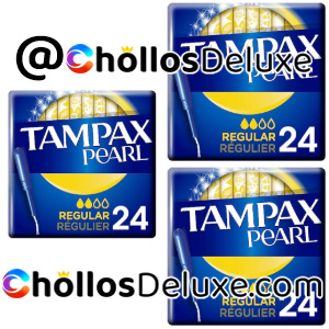 3x Tampax Pearl 24 Tampones Regular