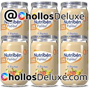 6x Nutribén Potitos 4 Frutas 235g