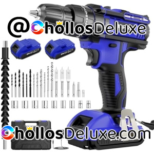 Taladro Percutor +2 Baterías +Extras