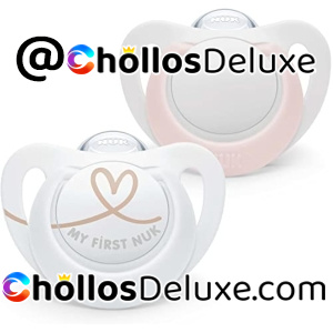 2x NUK Star Baby Dummy Chupetes Silicona 0-6 Meses
