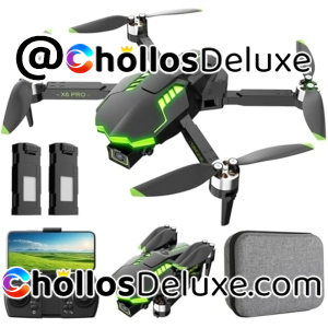 Dron RC Quadcopter Plegable +2 Baterías +Extras