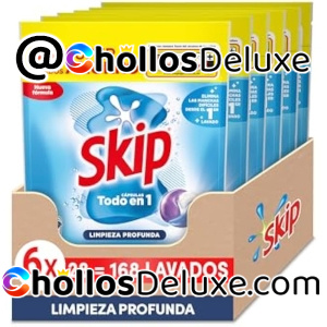 168 Cápsulas Detergente Skip Limpieza Profunda