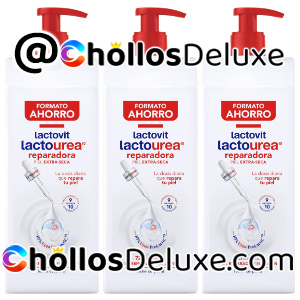 3x Lactovit Leche Corporal Reparadora Lactourea 800ml