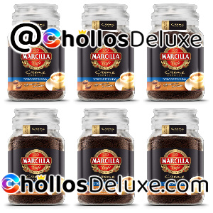 6x Café Soluble Descafeinado Marcilla Crème Express 200g