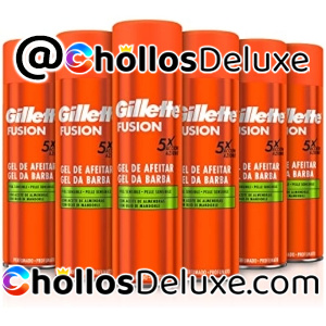 6x Gillette Fusion Gel de Afeitar 200ml