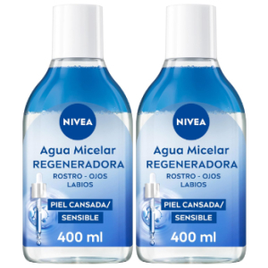2x Nivea Agua Micelar Regeneradora 400ml