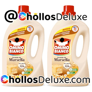 2x Omino Bianco Detergente Líquido Corazón Marsella 45 Lavados