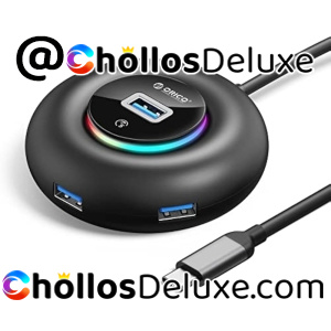 HUB USB C 4 Puertos USB 3.2 RGB