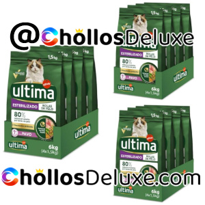 3x Ultima Bolas Pelo Pavo Gatos 1,5kg
