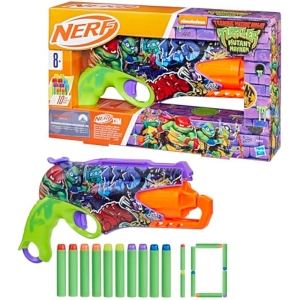Nerf Lanzador Tortugas Ninja +10 Dardos