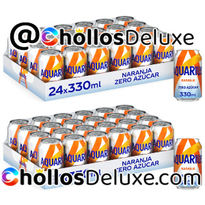 48x Aquarius Zero Azúcar Naranja 330ml