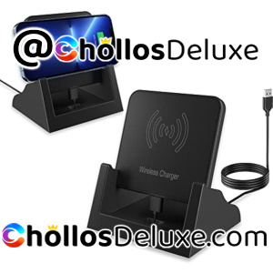 Cargador Inalámbrico 15W Certificación Qi y Soporte