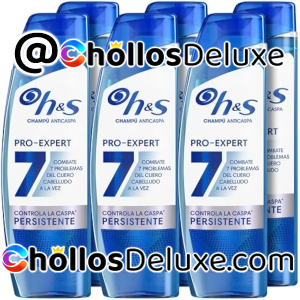 6x H&S Pro-Expert 7 Champú Anticaspa 300ml