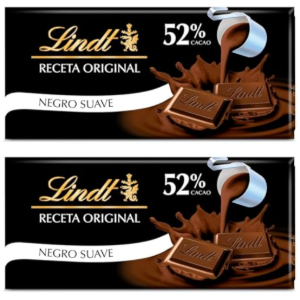 2x Lindt Chocolate Negro 52% Cacao 100g