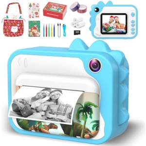 Cámara Instantánea Infantil +Tarjeta 32GB +3 Rollos +Extras