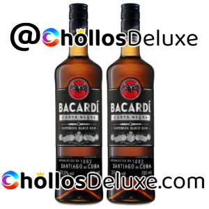 2x Ron Negro Superior Bacardí Carta Negra 70cl