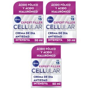 3x Nivea Hyaluron Cellular Expert Filler Crema de Día FP15
