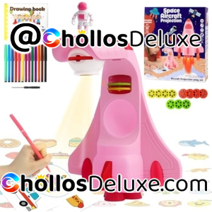 Proyector de Dibujo Cohete para Niños